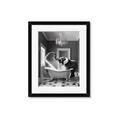 Picture of Joyful Elephant Bath Time _GroupedProduct_Rectangle_Portrait_Framed_Matted_