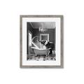 Picture of Joyful Elephant Bath Time _GroupedProduct_Rectangle_Portrait_Framed_Matted_