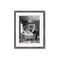 Picture of Joyful Elephant Bath Time _GroupedProduct_Rectangle_Portrait_Framed_Matted_