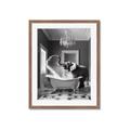 Picture of Joyful Elephant Bath Time _GroupedProduct_Rectangle_Portrait_Framed_Matted_