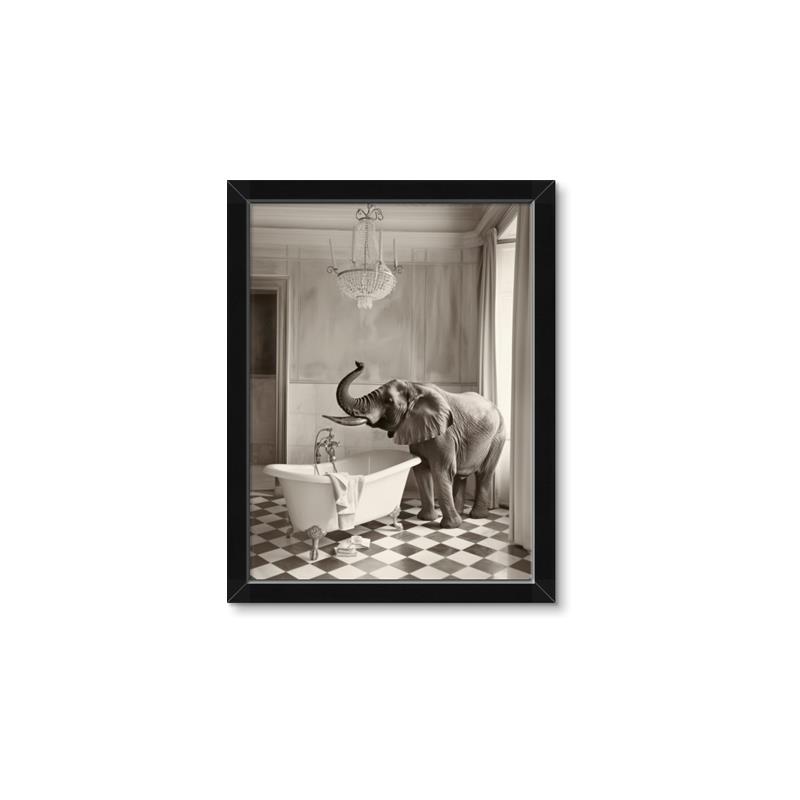 Picture of Luxuary Elephant _GroupedProduct_Rectangle_Portrait_Framed_Matted_