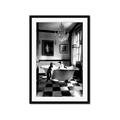 Picture of Penguin Romance _GroupedProduct_Rectangle_Portrait_Framed_Matted_
