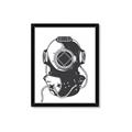 Picture of Vintage Diver Poster _GroupedProduct_Rectangle_Portrait_Framed_Matted_