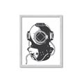 Picture of Vintage Diver Poster _GroupedProduct_Rectangle_Portrait_Framed_Matted_