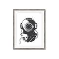 Picture of Vintage Diver Poster _GroupedProduct_Rectangle_Portrait_Framed_Matted_