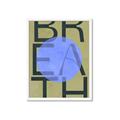 Picture of Breath Typography Poster _GroupedProduct_Rectangle_Portrait_Framed_Matted_