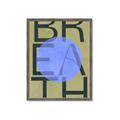 Picture of Breath Typography Poster _GroupedProduct_Rectangle_Portrait_Framed_Matted_