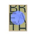 Picture of Breath Typography Poster _GroupedProduct_Rectangle_Portrait_Framed_Matted_