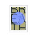 Picture of Breath Typography Poster _GroupedProduct_Rectangle_Portrait_Framed_Matted_