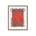 Picture of Good Morning Typography Poster _GroupedProduct_Rectangle_Portrait_Framed_Matted_