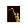 Picture of Golden Saxophone Poster _GroupedProduct_Rectangle_Portrait_Framed_Matted_