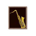 Picture of Golden Saxophone Poster _GroupedProduct_Rectangle_Portrait_Framed_Matted_
