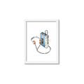 Picture of Retro Walkman Poster _GroupedProduct_Rectangle_Portrait_Framed_Matted_