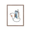 Picture of Retro Walkman Poster _GroupedProduct_Rectangle_Portrait_Framed_Matted_