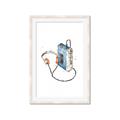 Picture of Retro Walkman Poster _GroupedProduct_Rectangle_Portrait_Framed_Matted_