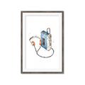 Picture of Retro Walkman Poster _GroupedProduct_Rectangle_Portrait_Framed_Matted_