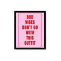 Picture of Bad Vibes Typography Poster _GroupedProduct_Rectangle_Portrait_Framed_Matted_