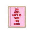 Picture of Bad Vibes Typography Poster _GroupedProduct_Rectangle_Portrait_Framed_Matted_