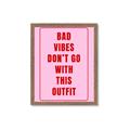 Picture of Bad Vibes Typography Poster _GroupedProduct_Rectangle_Portrait_Framed_Matted_