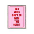 Picture of Bad Vibes Typography Poster _GroupedProduct_Rectangle_Portrait_Framed_Matted_