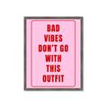 Picture of Bad Vibes Typography Poster _GroupedProduct_Rectangle_Portrait_Framed_Matted_