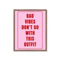 Picture of Bad Vibes Typography Poster _GroupedProduct_Rectangle_Portrait_Framed_Matted_