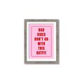 Picture of Bad Vibes Typography Poster _GroupedProduct_Rectangle_Portrait_Framed_Matted_