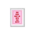 Picture of Bad Vibes Typography Poster _GroupedProduct_Rectangle_Portrait_Framed_Matted_