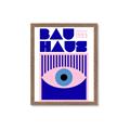 Picture of Bauhaus Eye Poster _GroupedProduct_Rectangle_Portrait_Framed_Matted_