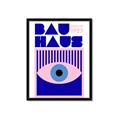 Picture of Bauhaus Eye Poster _GroupedProduct_Rectangle_Portrait_Framed_Matted_