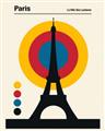Picture of Retro Eiffel Tower Poster _GroupedProduct_Rectangle_Portrait_Unframed_Print_Only_