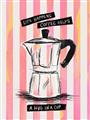Picture of Mocca Coffee on Stripes - Hug in a Cup _GroupedProduct_Rectangle_Portrait_Unframed_Print_Only_