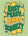 Picture of Easy Peasy Lemon Squeezy Typography Poster _GroupedProduct_Rectangle_Portrait_Unframed_Print_Only_