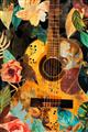 Picture of Music Guitar Collage  _GroupedProduct_Rectangle_Portrait_Unframed_Print_Only_