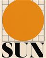 Picture of Sun Typography Poster _GroupedProduct_Rectangle_Portrait_Unframed_Print_Only_