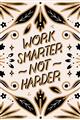 Picture of Work Smarter Not Harder Typography Poster _GroupedProduct_Rectangle_Portrait_Unframed_Print_Only_