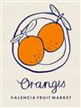 Picture of Food Art - Oranges Valencia Fruit Market _GroupedProduct_Rectangle_Portrait_Unframed_Print_Only_
