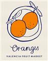 Picture of Food Art - Oranges Valencia Fruit Market _GroupedProduct_Rectangle_Portrait_Unframed_Print_Only_
