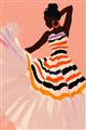 Picture of Dancer & Flourish Poster _GroupedProduct_Rectangle_Portrait_Unframed_Print_Only_