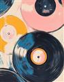 Picture of Retro Vinyl Records Poster _GroupedProduct_Rectangle_Portrait_Unframed_Print_Only_
