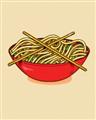 Picture of China Noodles _GroupedProduct_Rectangle_Portrait_Unframed_Print_Only_