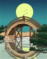 Picture of Japanese Bridge _GroupedProduct_Rectangle_Portrait_Unframed_Print_Only_