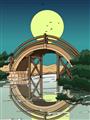 Picture of Japanese Bridge _GroupedProduct_Rectangle_Portrait_Unframed_Print_Only_