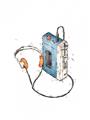 Picture of Retro Walkman Poster _GroupedProduct_Rectangle_Portrait_Unframed_Print_Only_