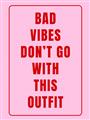 Picture of Bad Vibes Typography Poster _GroupedProduct_Rectangle_Portrait_Unframed_Print_Only_