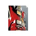 Picture of Retro Red guitar Poster _GroupedProduct_Rectangle_Portrait_Unframed_Print_Only_