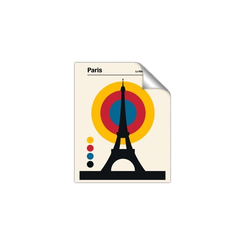 Picture of Retro Eiffel Tower Poster _GroupedProduct_Rectangle_Portrait_Unframed_Print_Only_