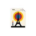 Picture of Retro Eiffel Tower Poster _GroupedProduct_Rectangle_Portrait_Unframed_Print_Only_