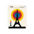 Picture of Retro Eiffel Tower Poster _GroupedProduct_Rectangle_Portrait_Unframed_Print_Only_
