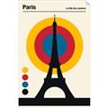 Picture of Retro Eiffel Tower Poster _GroupedProduct_Rectangle_Portrait_Unframed_Print_Only_